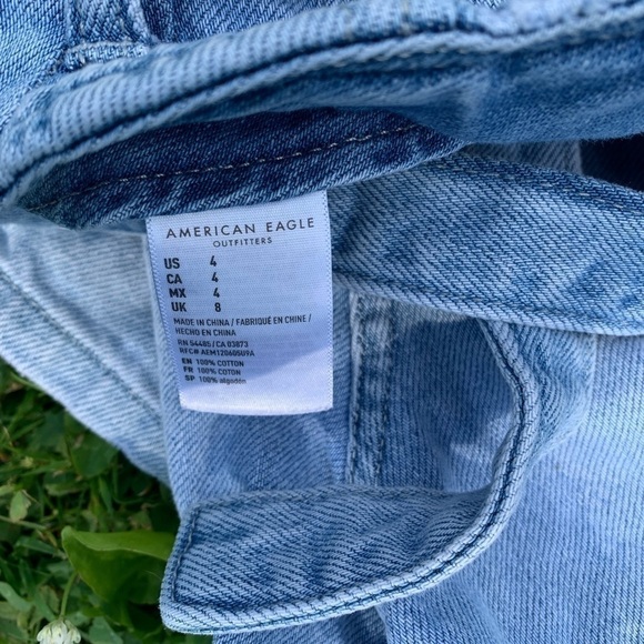 AMERICAN Eagle High Waist Denim Shorts Size 4 - Picture 6 of 6